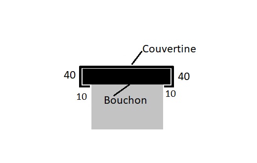 BOUCHON DE COUVERTINE GRIS CLAIR RAL 9006 – Image 2