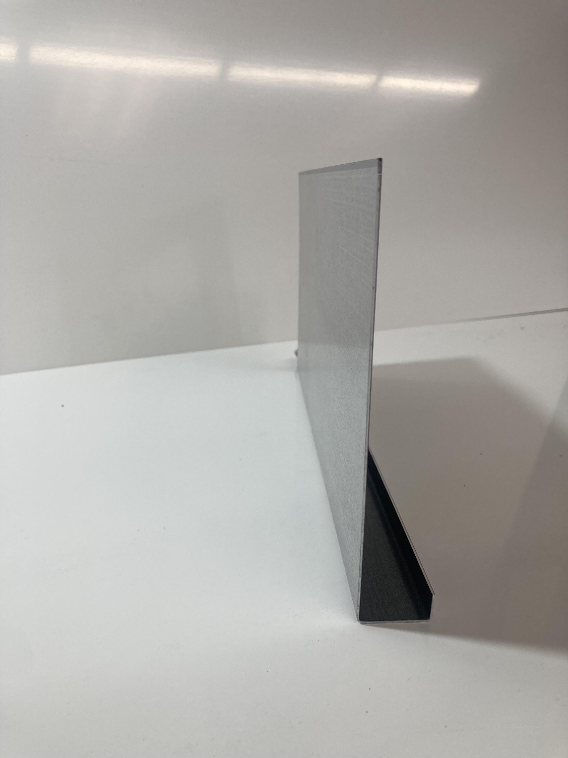 BANDEAUX ALUMINIUM EN "U" GRIS CLAIR RAL 9006