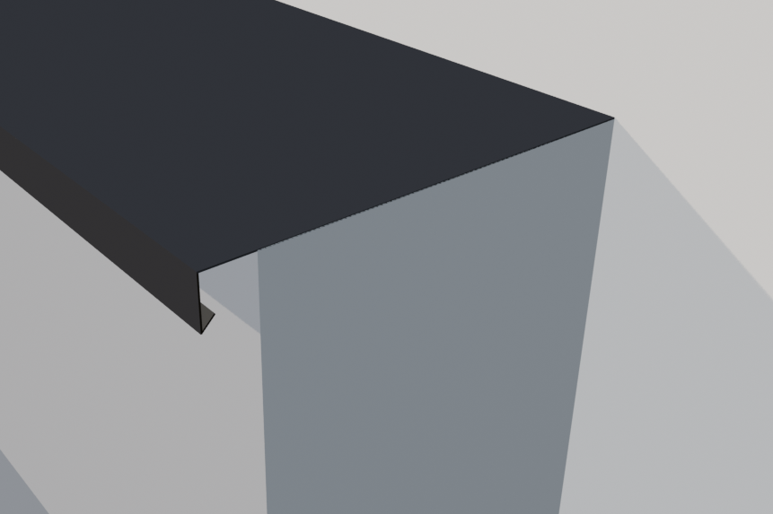 BAVETTE SIMPLE NOIR SABLE RAL 2100
