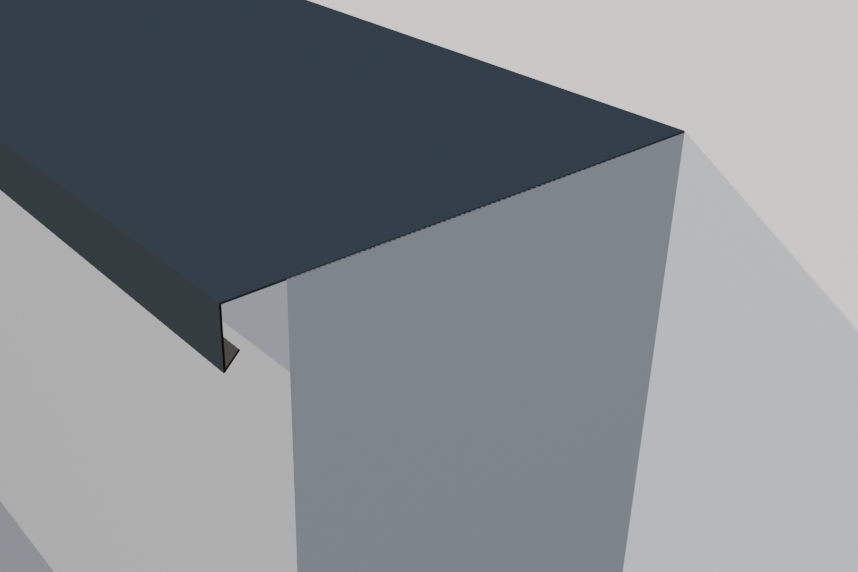 BAVETTE SIMPLE GRIS ANTHRACITE RAL 7016